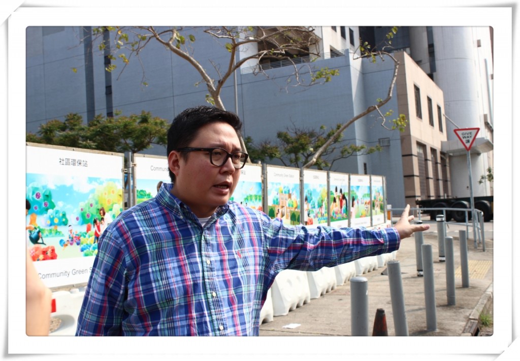 劉偉倫議員指環保站不會回收廚餘和廢紙,以免引起衛生問題和與民爭利。